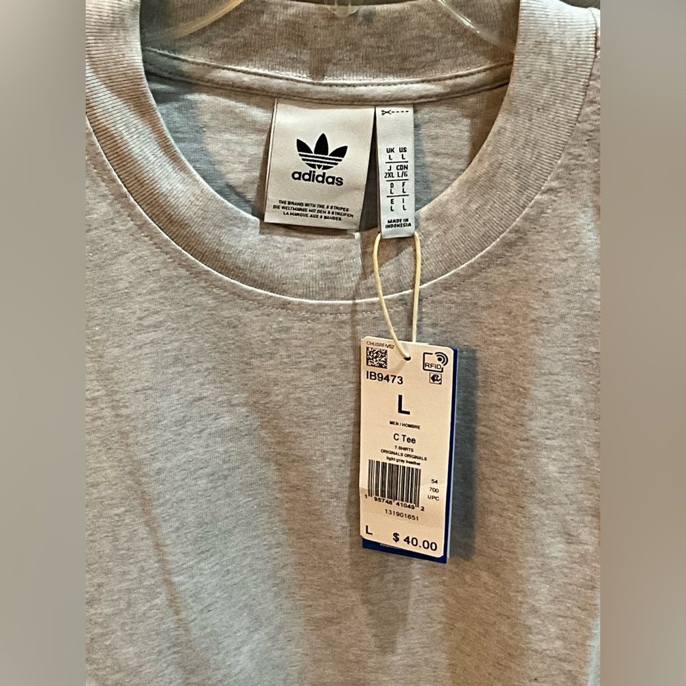 Adidas Gray Short Sleeve Tee - Picture 3 of 5